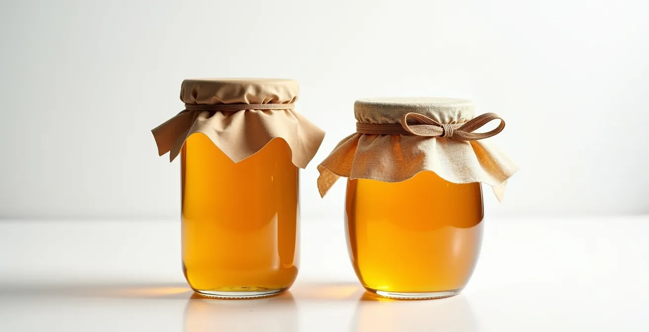 Comparaison côte à côte de produits de marque maison et nationale dans un rayon d'épicerie